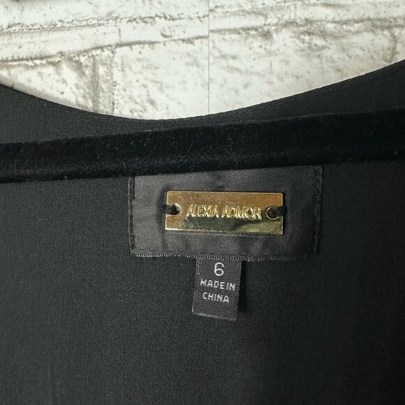 Alexia Admor Dress Milana Maxi Button Sleeveless Neutral Minimal Black 6 - Picture 3 of 10